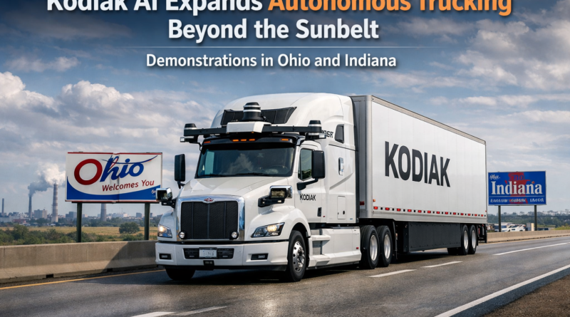 Kodiak AI Expands Autonomous Trucking Beyond the Sunbelt with Demonstrations in Ohio and Indiana