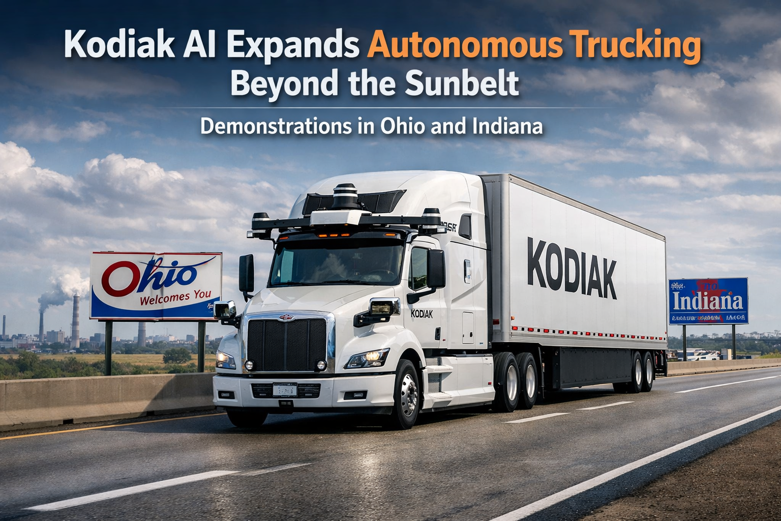 Kodiak AI Expands Autonomous Trucking Beyond the Sunbelt with Demonstrations in Ohio and Indiana